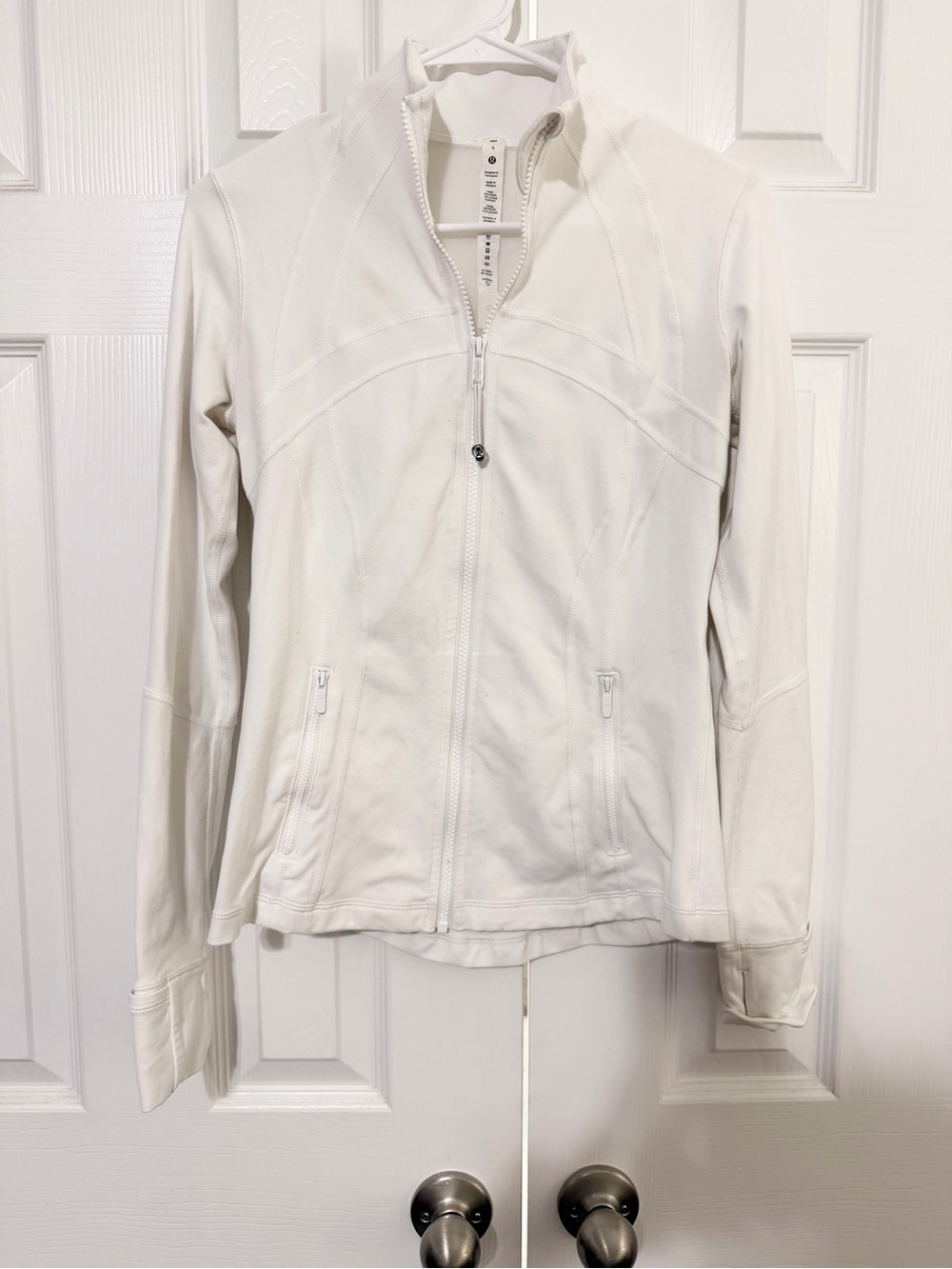 lululemon athletica White Zip Front Define Jacket
